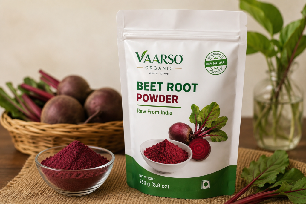 Vaarso Organic Beet Root Powder with natural beetroot