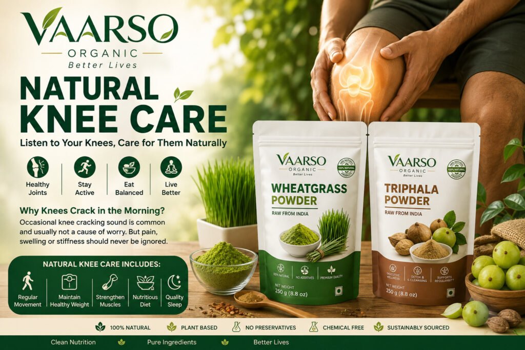 Natural knee care tips for knee cracking and healthy joint movement