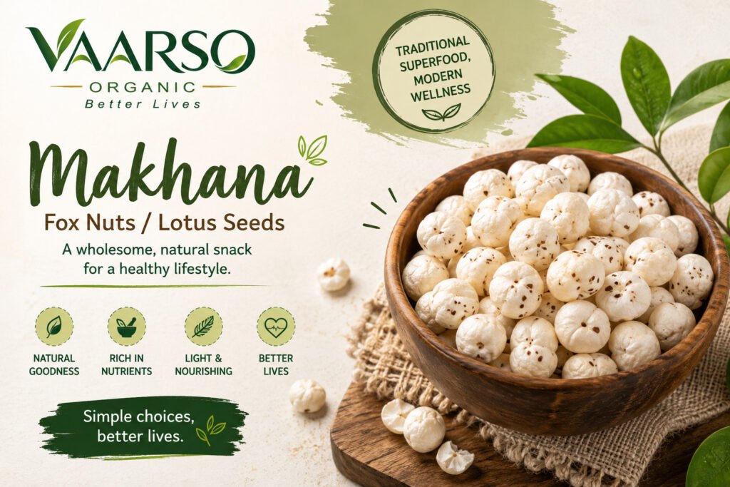 Makhana benefits, roasted fox nuts and nutritious makhana snack